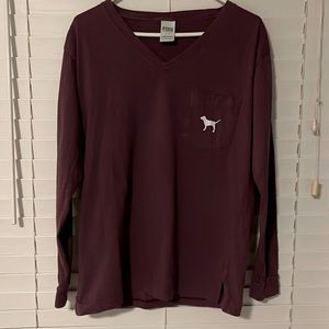 PINK, ladies long sleeve T-shirt.